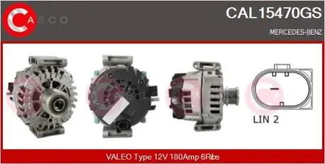 Фото генератор CASCO CAL15470GS Генератор CASCO CAL15470GS