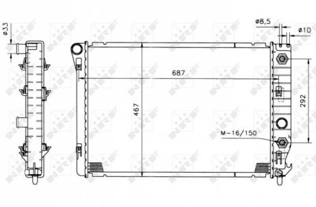Радіатор NRF 50215