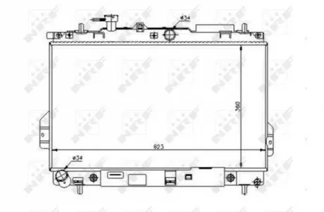 Радиатор NRF 53363