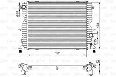 Радиатор Valeo 701545