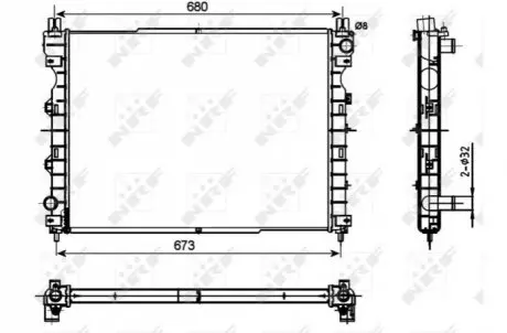 Радіатор NRF 53096