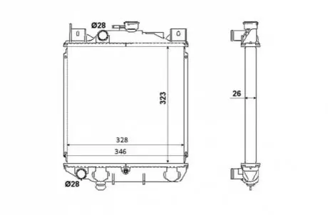 Радиатор NRF 53881