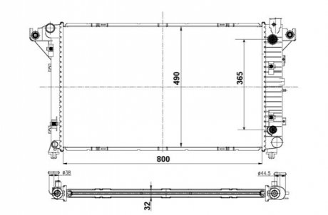 Радіатор NRF 50248