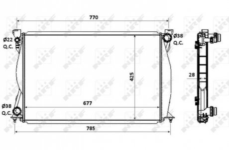 Радиатор NRF 58359