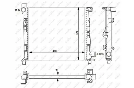 Радиатор NRF 54717