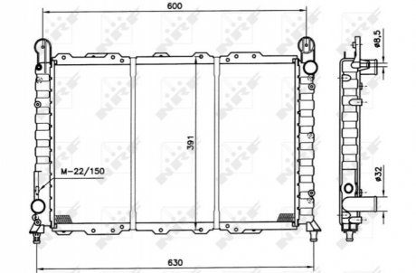 Радиатор NRF 58996 (фото 1)