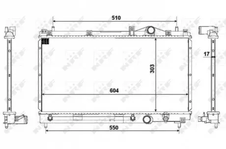 Радиатор NRF 50332