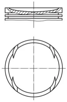 Поршень MAHLE / KNECHT 0014002