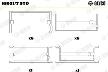 Вкладиш Glyco H10217STD