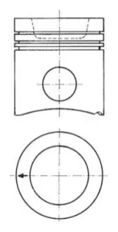 Поршень KOLBENSCHMIDT 94943600