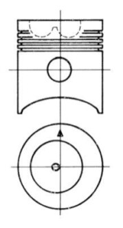 Поршень KOLBENSCHMIDT 91557700 (фото 1)