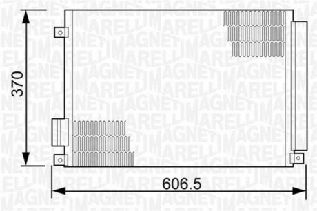 Радиатор кондиционера MAGNETI MARELLI 350203497000 (фото 1)