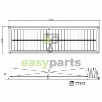 Фільтр повітря FEBI BILSTEIN 175202