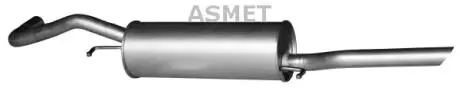 Задній. глушник,випускна сист. ASMET 06018