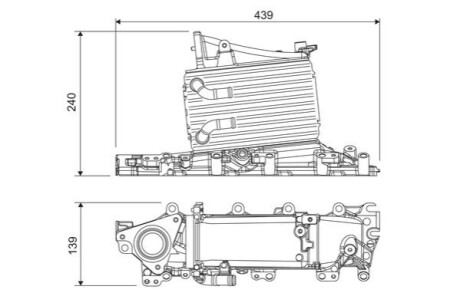 Радіатор інтеркулера Skoda Octavia III/VW Golf VII/Passat 1.6-2.0TDI 12- Valeo 818683