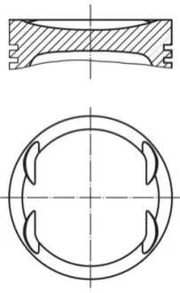 Поршень MAHLE / KNECHT 0040801