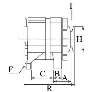 Генератор Ford Transit 1.8 TDCi 02-13 (14V/125A) = 113710 CARGO F032113710