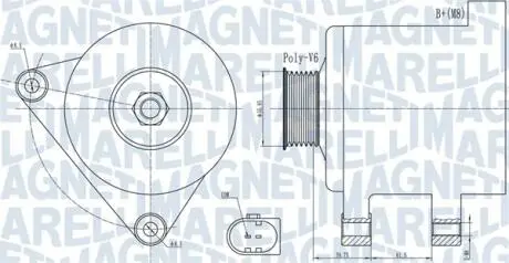 Автозапчасть MAGNETI MARELLI 063731910010