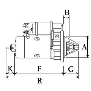 Стартер MB 609 (24V/4KW) (30°) = 110524 CARGO F032110524