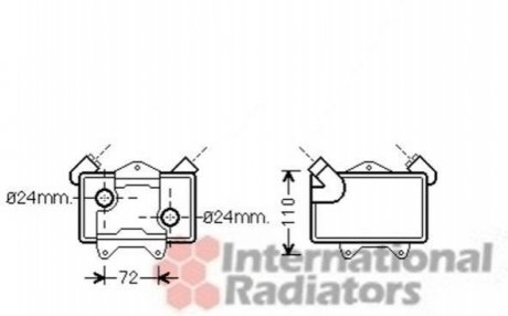 Радиатор масляный MB W202 25TD 95-00 Van Wezel 30003477