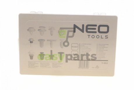 Набір кліпс для кріплення обшивки Peugeot 345 од. NEO TOOLS 11-953 (фото 1)