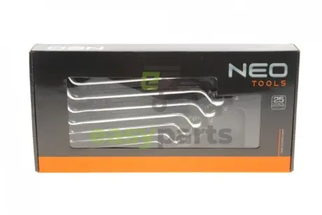 Набір ключів колінчастих 6x7-20х22 мм 45°-75° 8 од. NEO TOOLS 84-233