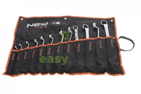 Набір ключів колінчастий 6x7-30х32 мм 45° 12 од. NEO TOOLS 09-952
