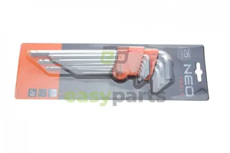 Набір ключів Г-под. Hex з круглим кінцем 1,5-10 мм NEO TOOLS 09-525