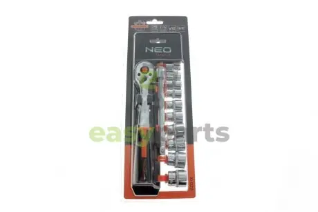 Набір торцевих головок з тріскачкою 3/8" 12 од. (хромовані) NEO TOOLS 10020