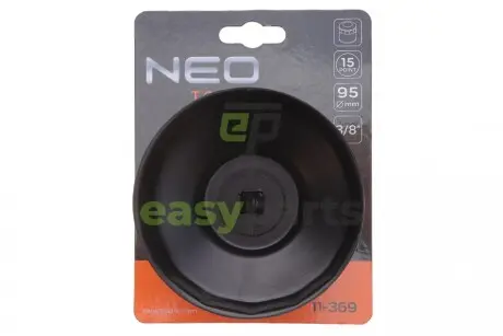 Насадка для заміни масляного фільтра 3/8" (d=95mm/15 граней) NEO TOOLS 11369 (фото 1)
