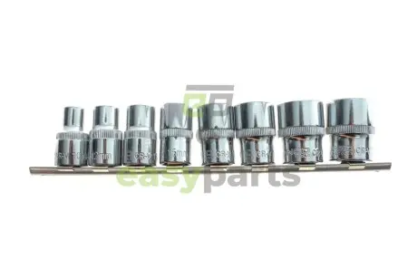 Набір головок SPLINE 1/2" 10-24 мм 8 од. на планці (мультипрофіль, хромовані) NEO TOOLS 08651