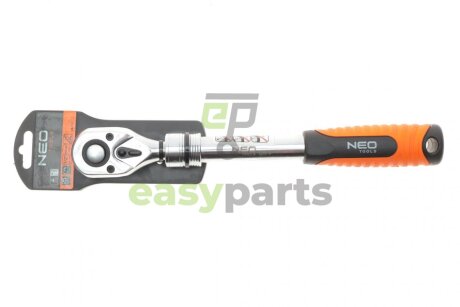 Тріскачка 1/2" телескопічна 72 зубця 305-445 мм NEO TOOLS 08515