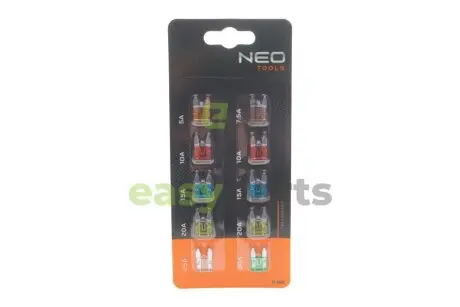 Комплект запобіжників (Міні) (5A/7.5A/10A/15A/20A/25A/30A) NEO TOOLS 11992