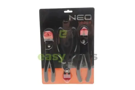 Плоскогубці для зняття проводів запалювання (к-кт 3 шт) NEO TOOLS 11165