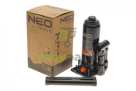 Домкрат пляшковий гідравлічний 3 т h=195-370 мм NEO TOOLS 10451