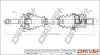Піввісь (передня) Renault Clio 1.2/1.4/1.6 98- (R) (+ABS=26z) (21x51.5x715) DR!VE+ DP2110100647 (фото 1)