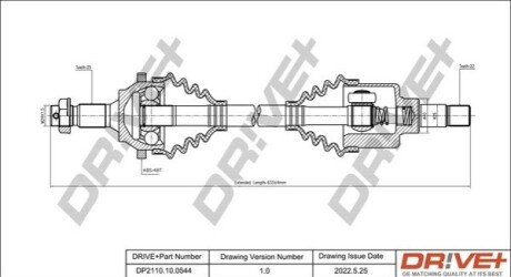 P├ô┼üO┼Ü NAP─śDOWA PEUGEOT 206 01-09 LEWA DR!VE+ DP2110100544