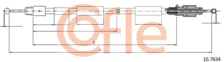 LINKA - HAMULEC RECZNY COF 10.7634 COFLE 92107634