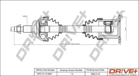P├ô┼üO┼Ü NAP─śDOWA VW GOLF 97-05 PRAWA DR!VE+ DP2110100081