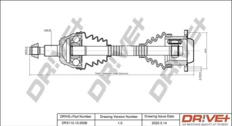 P├ô┼üO┼Ü NAP─śDOWA VW GOLF 97-05 LEWA DR!VE+ DP2110100058