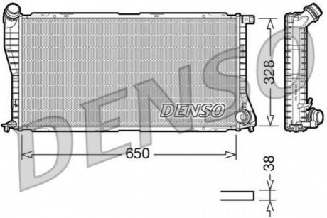 Радіатор, охолодження двигуна DENSO DRM05002 (фото 1)
