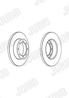 Гальмівний диск Jurid 562941JC