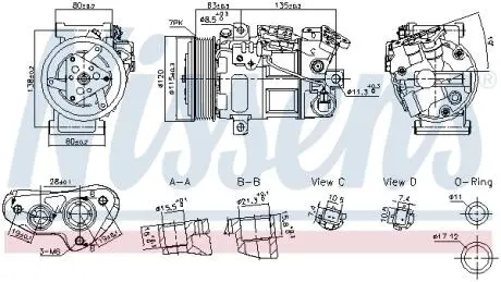 Автозапчасть NISSENS 891017