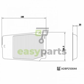 FILTR KABINY BLUE PRINT ADBP250044