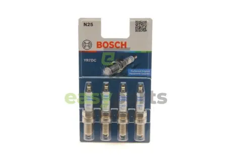 Свічка запалювання Fiat Fiorino/Panda/Punto/Doblo 1.2/1.4i 97- (к-кт 4 шт) BOSCH 0242135801