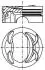 Поршень Mahle CITROEN/OPEL/PEUGEOT \'\'1.2VTI82 EB2 \'\'12>> MAHLE / KNECHT 039PI00129000 (фото 1)