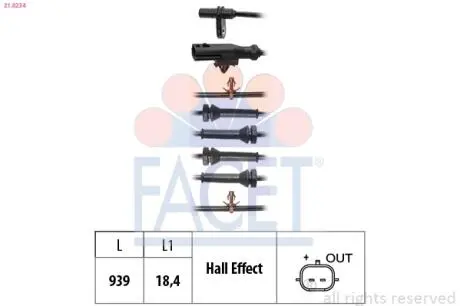 CZUJNIK ABS FACET 210234