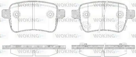 Колодки тормозные WOKING P15503.12