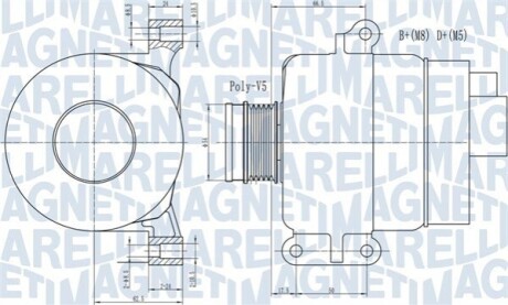 Автозапчасть MAGNETI MARELLI 063731969010