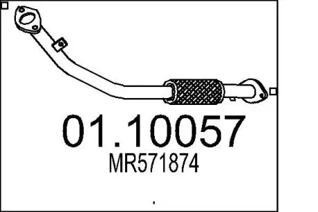 Труба вихлопного газу MTS 0110057